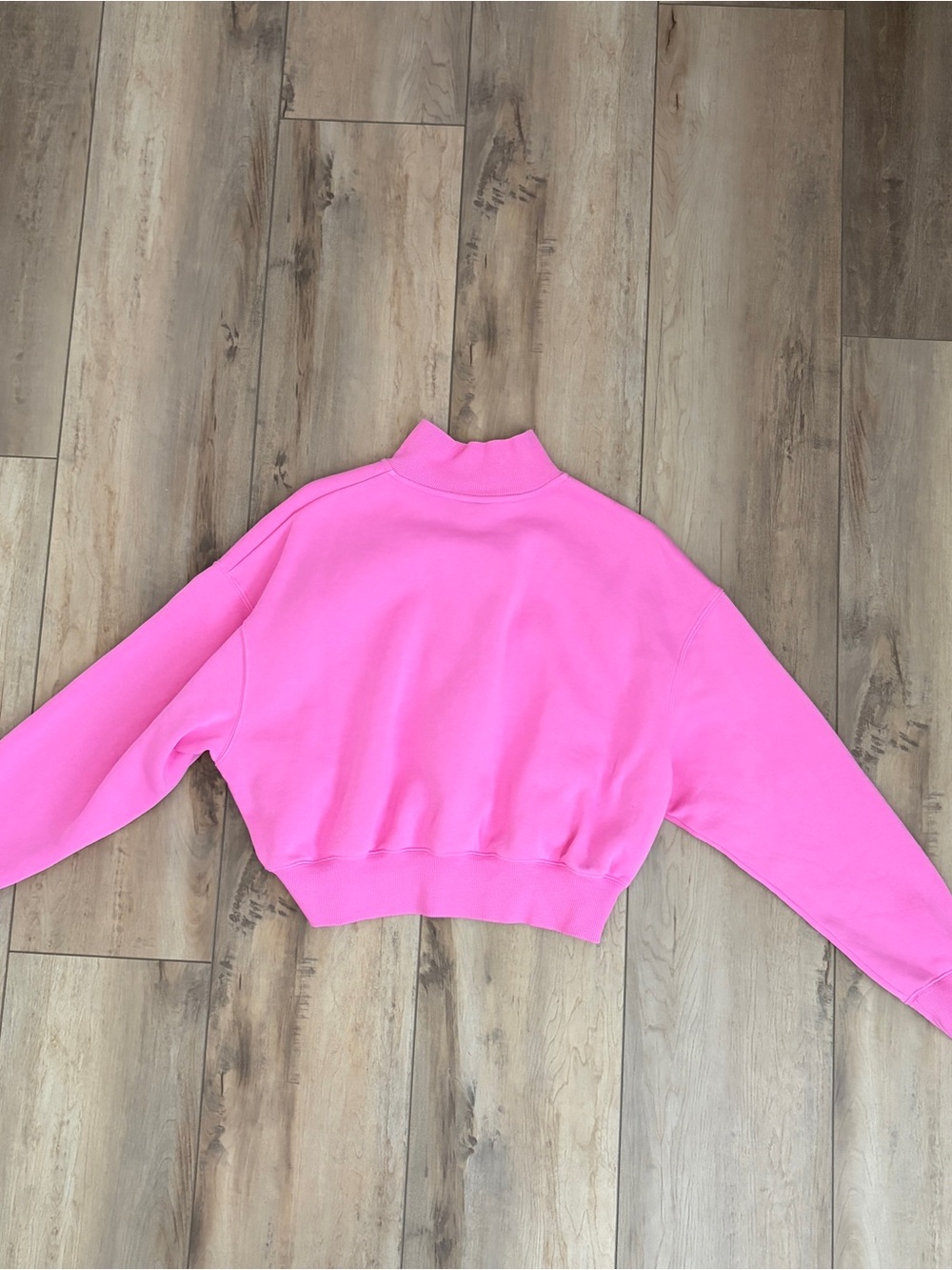 Nike Hot Pink Quarter-Zip Pullover - Picture 3 of 3